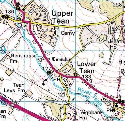 Lower Tean map